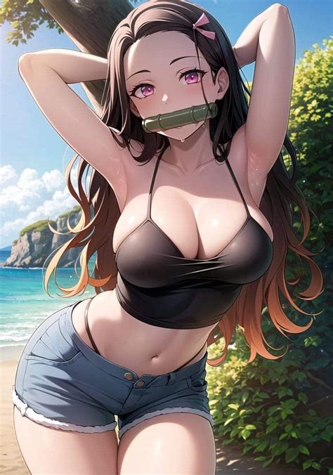 Nezuko On The Beach 🥰 Ranimegirls