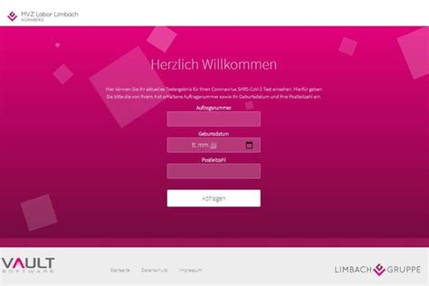 Unser Onlineservice F R Patienten Mvz Labor Limbach N Rnberg