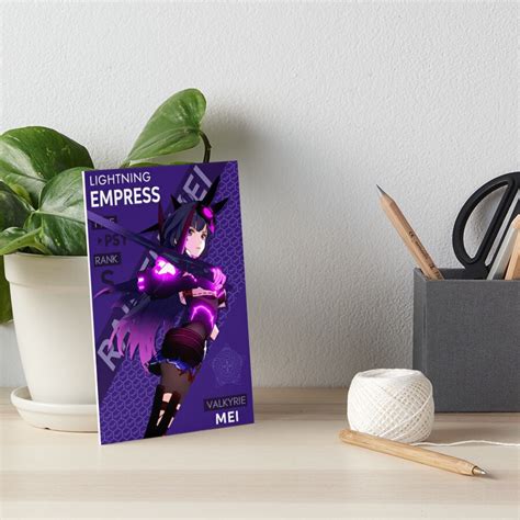 "Raiden Mei Lightning Empress Honkai Impact" Art Board Print for Sale by Saikishop | Redbubble