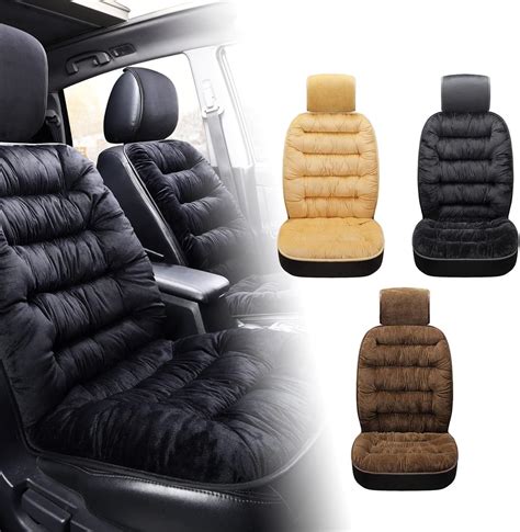 Plush Sherpa Fleece Car Seat Covers Warm Plush Soft Seat Cover For Cars With Soft Cushioned