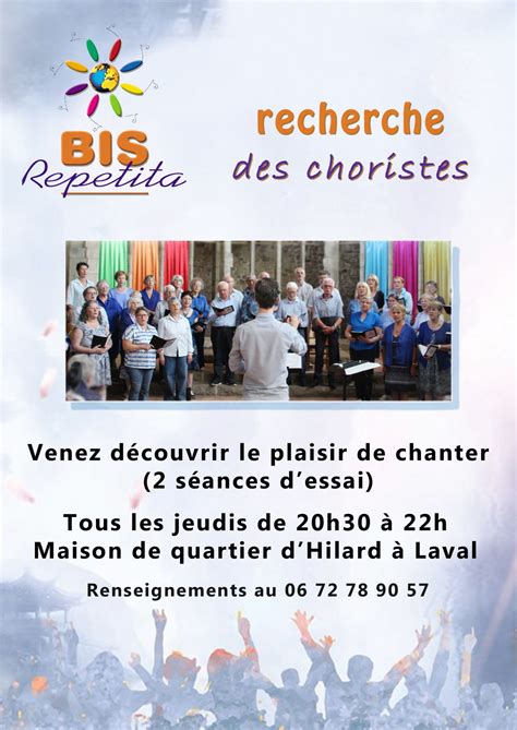 Recrutement Chorale BIS REPETITA Chants Du Monde