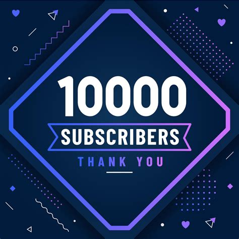 Thank you 10000 subscribers, 10K subscribers celebration modern