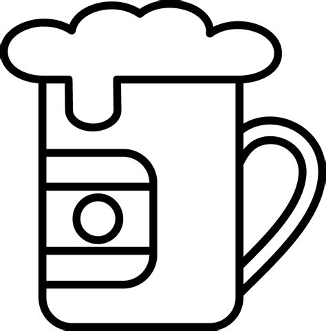 Beer Line Icon Vector Art At Vecteezy