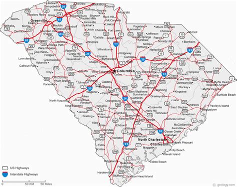 North Carolina Coastal Towns Map