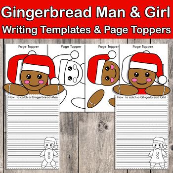 How To Catch A Gingerbread Man Craft Writing Christmas TPT