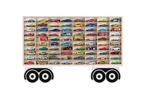 PÓŁKA TIR NA RESORAKI 80 MIEJSC PRZEGRÓDEK DREWNIANA HOT WHEELS PRZYCZEPA 232975647 ERLI pl