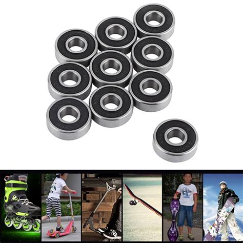 Pcs Set Rs Ball Bearing Abec X X Mm Deep Groove Steel