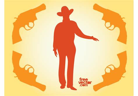 Cowboy Silhouette Vector - Download Free Vector Art, Stock Graphics ...