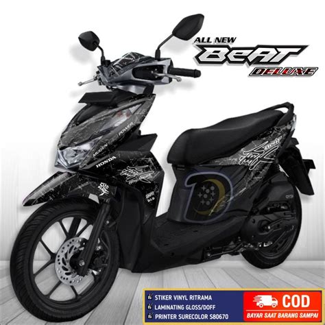 Decal Motor Beat Deluxe Striping Beat New Stiker Honda Beat