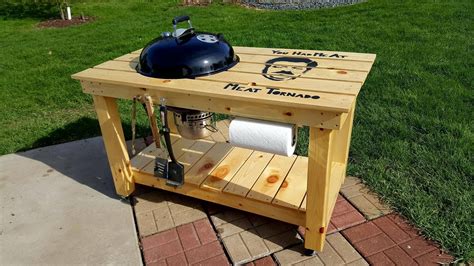 Grill Cart Weber Grill Table Diy Diy Grill Grill Table