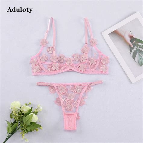 Best Selling New Women S Lace Embroidered Underwear Thin Mesh See Through Sexy Erotic Lingerie