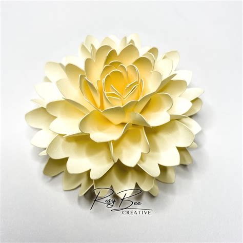 Avery Paper Flower Paper Flower Tutorial Paper Flower Template Diy Paper Flowers Mini Paper