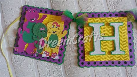 Barney Banner Barney Birthday Barney Centerpiece Barney Barney Party Barney Birthday 2nd