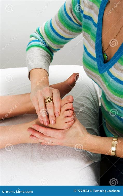 Foot During Massage Treatment Stock Image Image Of Feeling Care 7792533