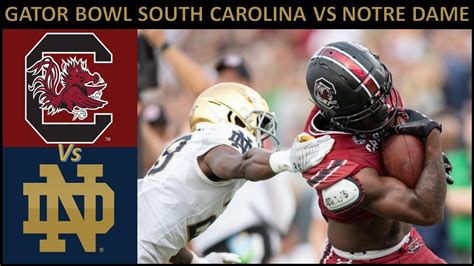 Taxslayer Gator Bowl Notre Dame Fighting Irish Vs South Carolina