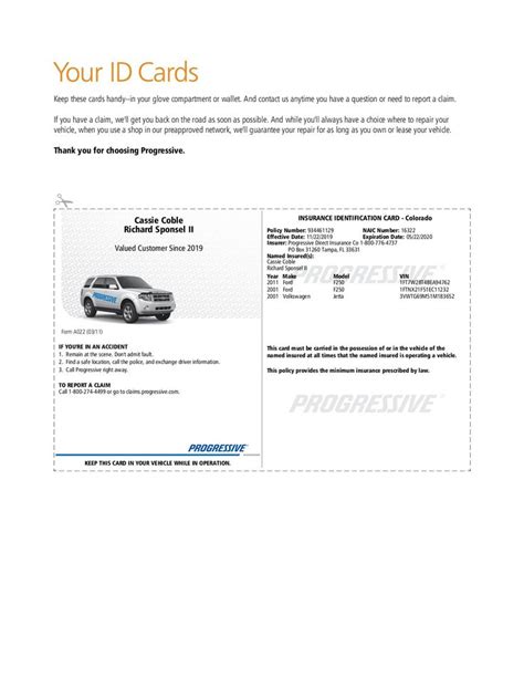 Pin On My Saves Id Card Template Insurance Printable Progressive