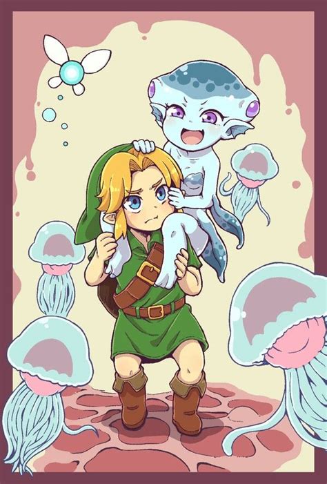 Ocarina Of Time Oot Young Link Princess Ruto Zora The Legend Of Zelda