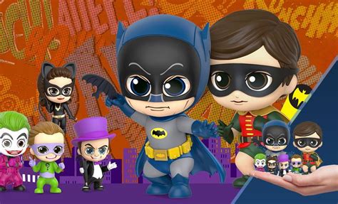 Batman Robin And Villains Cosbaby S Collectible Set By Hot Toys Batman Robin Monstros Filme