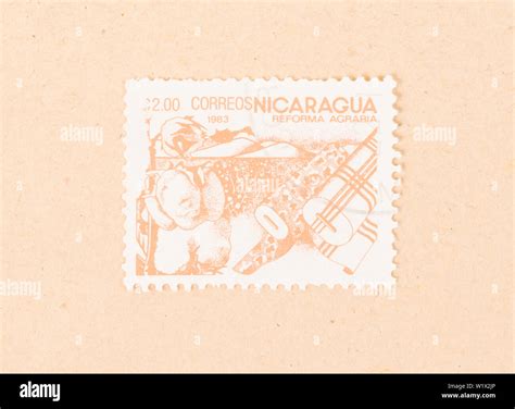 NICARAGUA CIRCA 1983 A Stamp Printed In Nicaragua Shows Teh Agrarian