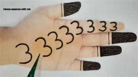 For Beginners Number Mehndi Trick Mehendi Design Simple Easy Trick