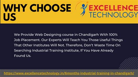 Ppt Six Month Industrial Training In Chandigarh Powerpoint