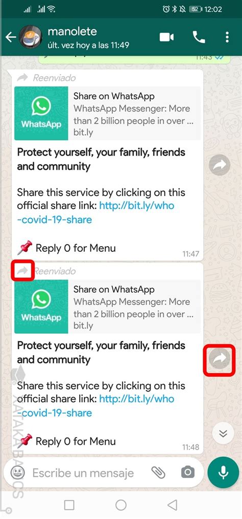 Flechas de reenvíos de WhatsApp qué significan y cómo funcionan