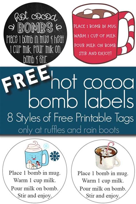 Free Printable Hot Chocolate Gift Tags Free Printable Hq