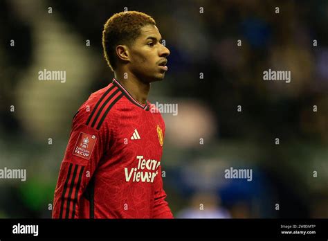 Wigan UK 08th Jan 2024 Marcus Rashford Of Manchester United During