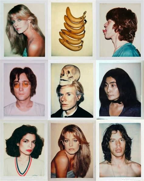 Andy Warhol Polaroids from the 1970s of Farrah Fawcett, Mick & Bianca Jagger, John Lennon & Yoko ...