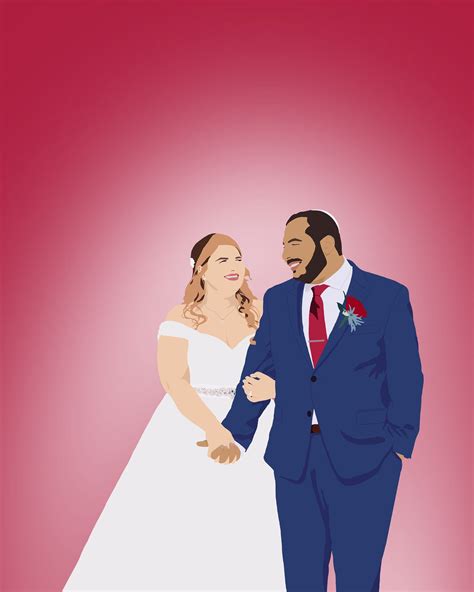 Custom Couple Illustration Digital Couple Illustration Etsy