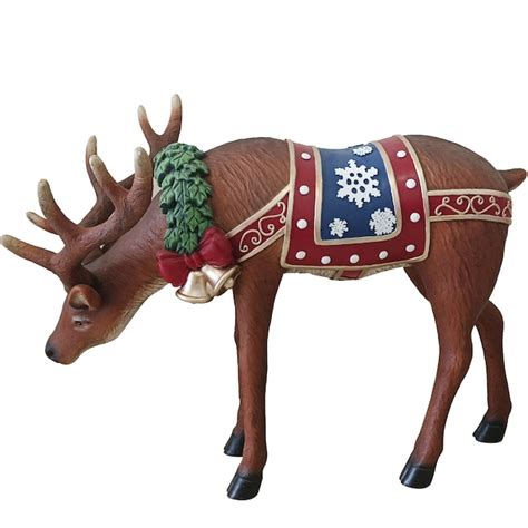 Fraser Hill Farm 29.9-in Reindeer Christmas Decor FFRS030-0DEER-MLT at ...