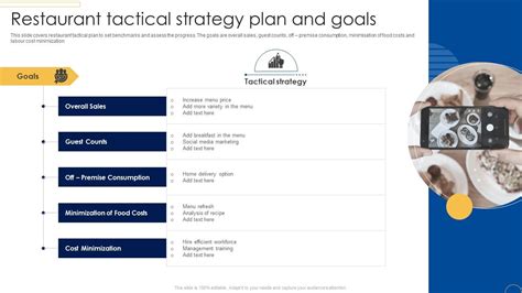 Restaurant Tactical Strategy Plan And Goals PPT Presentation