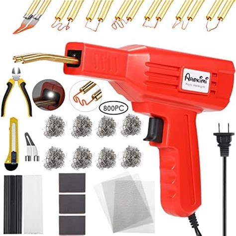 W Plastic Welder Kit Automotive Hot Staple Plastic Repair Kit Car Bumper Flat Outside Corner