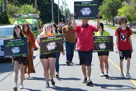 March For Missing Woman Lisa Marie Young Held In Downtown Nanaimo