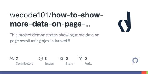 Github Wecode How To Show More Data On Page Scroll Using Ajax In