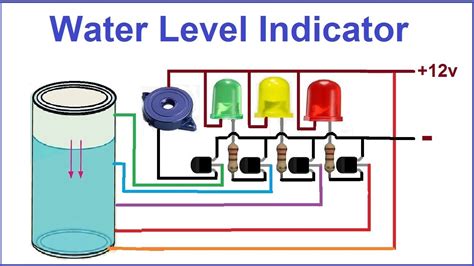 How To Make Waterlevel Indicator System With BC547 Transistor Projects