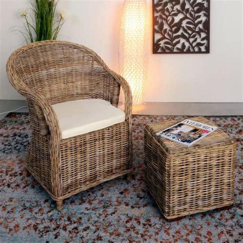 Poltrona Rattan Intrecciato Mobili Da Giardino Etnici Offerta