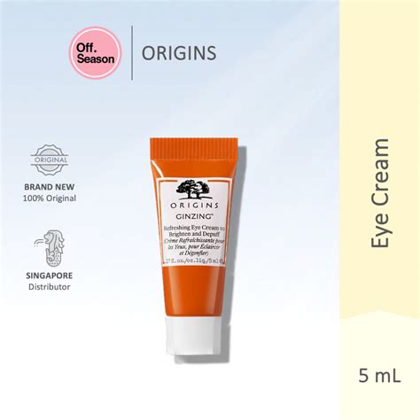 Origins Ginzing Refreshing Eye Cream To Brighten And Depuff Ml