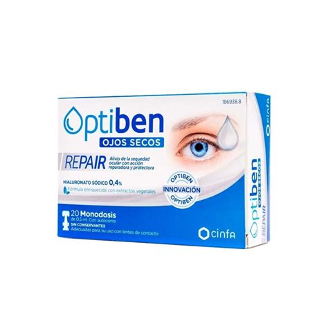 Optiben Ojos Secos Repair Monodosis Comprar Online Okfarma