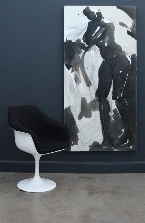 Richard Tosczak The Pleiades Taygete Nude Female Figurative Charcoal And Ink On Canvas