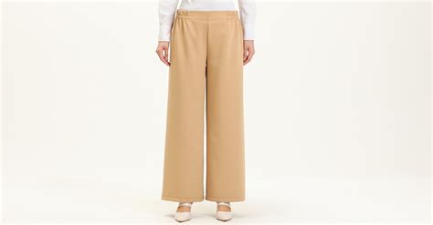 Beli Lastikli Bol Paça Pantolon 2951A 04 Camel Sefamerve