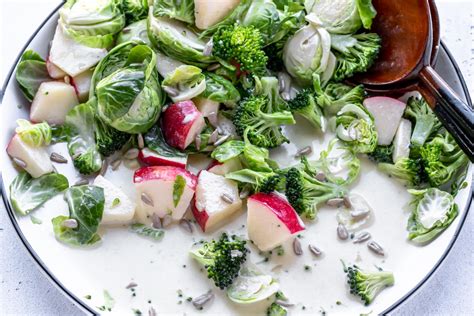 Broccoli And Brussel Sprouts Salad Monica Nedeff