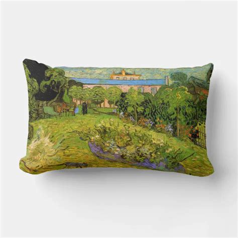 Daubigny S Garden By Vincent Van Gogh Le Jardin Lumbar Pillow Zazzle