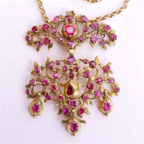 18th C French Rococo Ruby Pendant — Heart Of Hearts Jewels