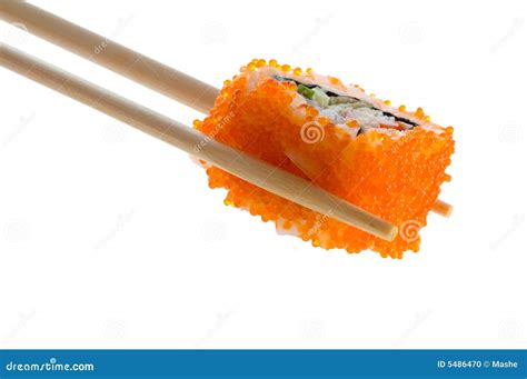 Sushi With Chopsticks Stock Photo Image Of Japan Curry 5486470