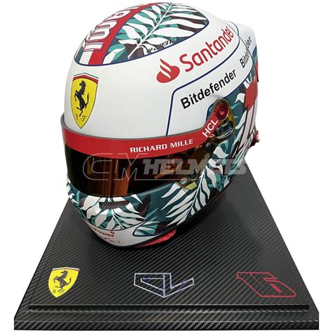 Charles Leclerc Miami Gp F Replica Helmet Full Size Cm Helmets