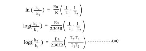 Two Point Arrhenius Equation Easy Derivation Application