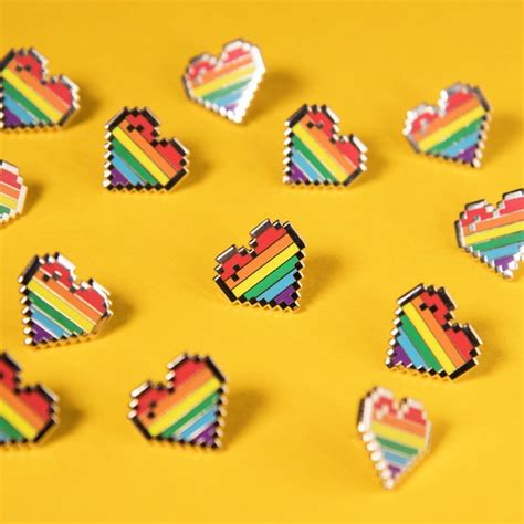 RAINBOW Pride The Pin Prick London UK LGBT Rainbow Gay Pride Pins And More