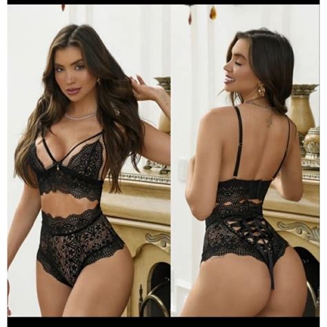 Conjunto Lacradora Lingerie Sexy Shopee Brasil