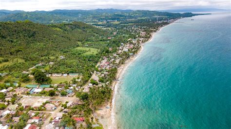 Aerial View of a Town Near Body of Water · Free Stock Photo